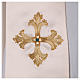 Priest stole with handmade embroidery in silk blend Monastero Montesole s2