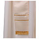Priest stole with handmade embroidery in silk blend Monastero Montesole s3