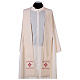 Priest stole in wool embroidered by hand Monastero Montesole s1