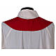 Stola in lana ricamata a mano rosso - Monastero Montesole s4