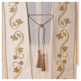 Roman Clergy Stole Embroidered with Floral Design
