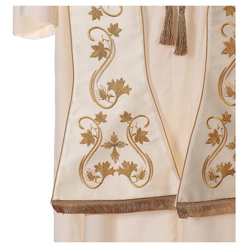 Roman Clergy Stole Embroidered with Floral Design 4
