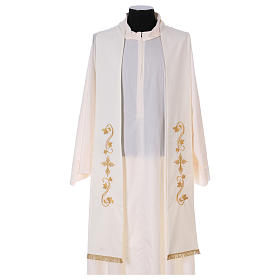 Liturgical stole in Vatican fabric