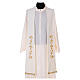 Liturgical stole in Vatican fabric s1