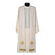 Cross and stones priest stole with fringe s4