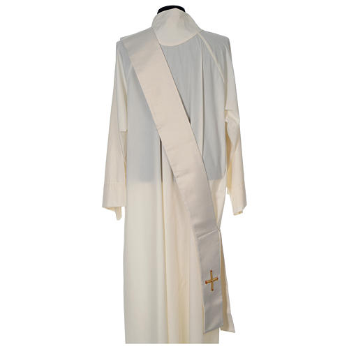 White deacon stole with red stones, limited edition 5