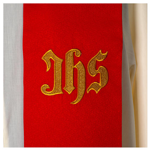 Overlay stole with IHS symbol on left side 6