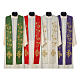 IHS wool priest stole with gold motif embroidery s1