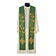 IHS wool priest stole with gold motif embroidery s2