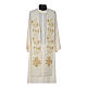IHS wool priest stole with gold motif embroidery s4
