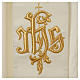 IHS wool priest stole with gold motif embroidery s7