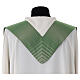 Stole in wool and lurex with machine-embroidered cross and stripes Gamma s11