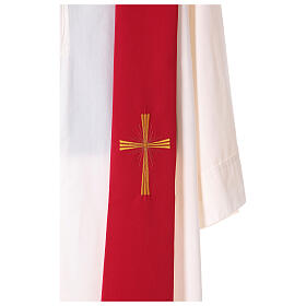 Estolas: Estola Bordada Cruzes Douradas 100% Poliéster