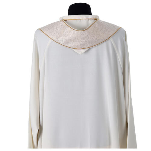 Clergy Stole in pure silk with fringe and tassels, hand-embroidered Gamma 6