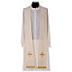 Chasuble in pure wool with embroidery on gallon, gold Gamma s5