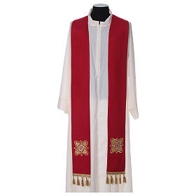 Priesterstolen: Priesterstola goldenen Dekorationen und Quasten