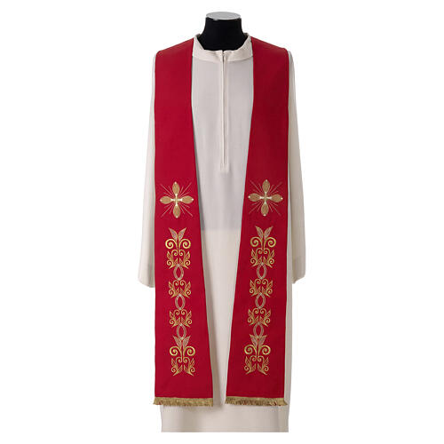 Stola Polyester goldene Maschine-Stickerei Gamma 4