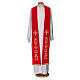Stole 100% polyester machine embroidered with cross and golden decorations Gamma s2