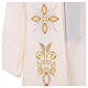 Stole 100% polyester machine embroidered with cross and golden decorations Gamma s4