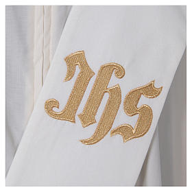 Priesterstolen: Diakonstola IHS Schrift und goldenen Kreuz Polyester