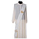 Deacon stole in polyester ivory s1