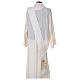 Diaconal stole with IHS symbol in polyester, ivory s4