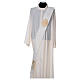 Deacon IHS stole in ivory polyester s1