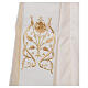 Deacon IHS stole in ivory polyester s3
