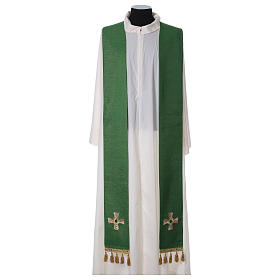 Étoles liturgiques: Étole avec franges et croix