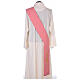 Pink deacon stole, 100% polyester, lamp and cross s4