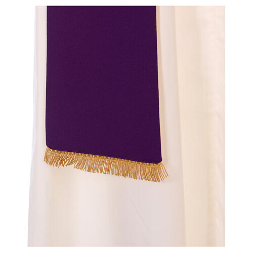 Reversible stole, 100% polyester, ear of wheat Gamma 6