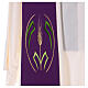 Reversible stole with wheat spike, 100% polyester Gamma s2