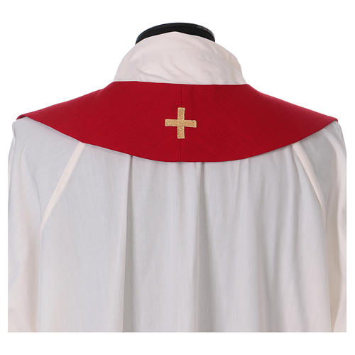 Rote Priesterstola Symbol Heiligen Geist Polyester 4
