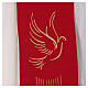 Red stole, Holy Spirit, 100% polyester s2