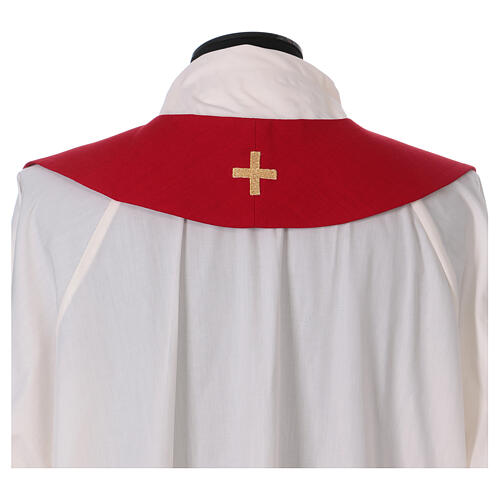 Red stole with Holy Spirit 100% polyester 4