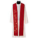 Red stole with Holy Spirit 100% polyester s1