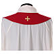Red stole with Holy Spirit 100% polyester s4