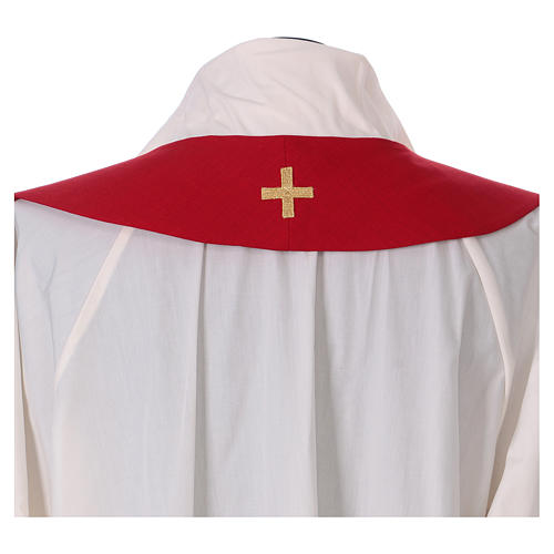 Rote Priesterstola Heiligen Geist Symbol Polyester 4