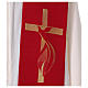 Rote Priesterstola Heiligen Geist Symbol Polyester s2