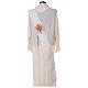 Ivory deacon stole, grapes and ears of wheat IHS, 80% polyester 20% wool s4