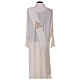 Ivory deacon stole, cross with embossed IHS, 80% polyester 20% wool s4