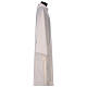 Ivory deacon stole, gold embossed cross, 80% polyester 20% wool s3