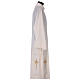 Ivory deacon stole, cross and star, 80% polyester 20% wool s3