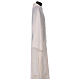 Ivory deacon stole, embossed IHS and cross, 80% polyester 20% wool s3