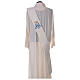 Diaconal stole, ivory colour with Marian symbol decoration 80% polyester 20% wool s4