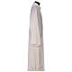 Diaconal stole, ivory colour with flower decoration and stones 80% polyester 20% wool s3