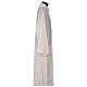 Ivory deacon stole with flower application 80% polyester 20% wool s3