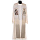 Estola Nossa Senhora do Bom Conselho símbolo marial cor de marfim s1