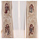 Stole with symbols of the Evangelists, ivory lamé fabric s2