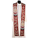 Red Holy Spirit stole, decoration in gilt thread s1
